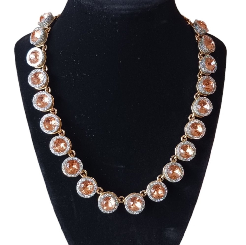 J. Crew Brulee Cupcake Glitter Crystal Necklace - Picture 5 of 9